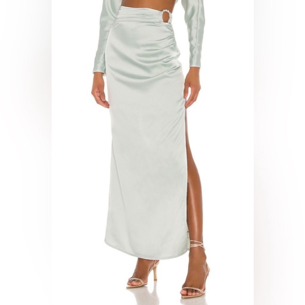 Song of Style Finch Sky Blue Maxi Skirt Size Small